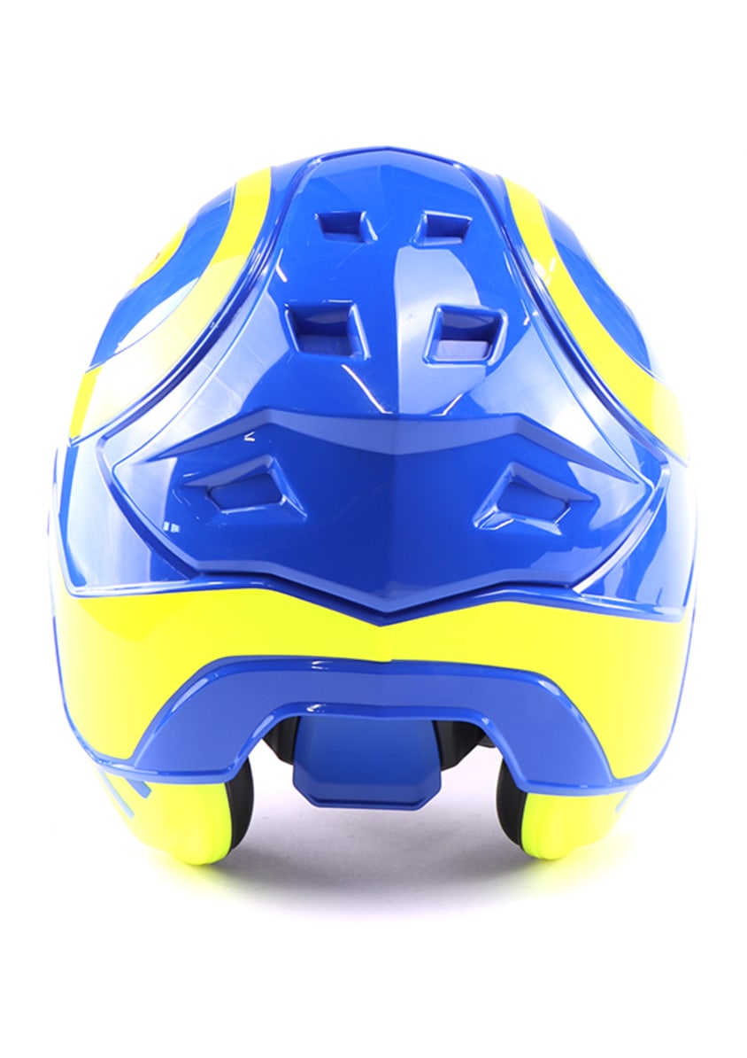 PROTOS bosbouwhelm / veiligheidshelm met gehoorbescherming en vizier Integral forest blauw/geel - bij KOX online bestellen | XX74111