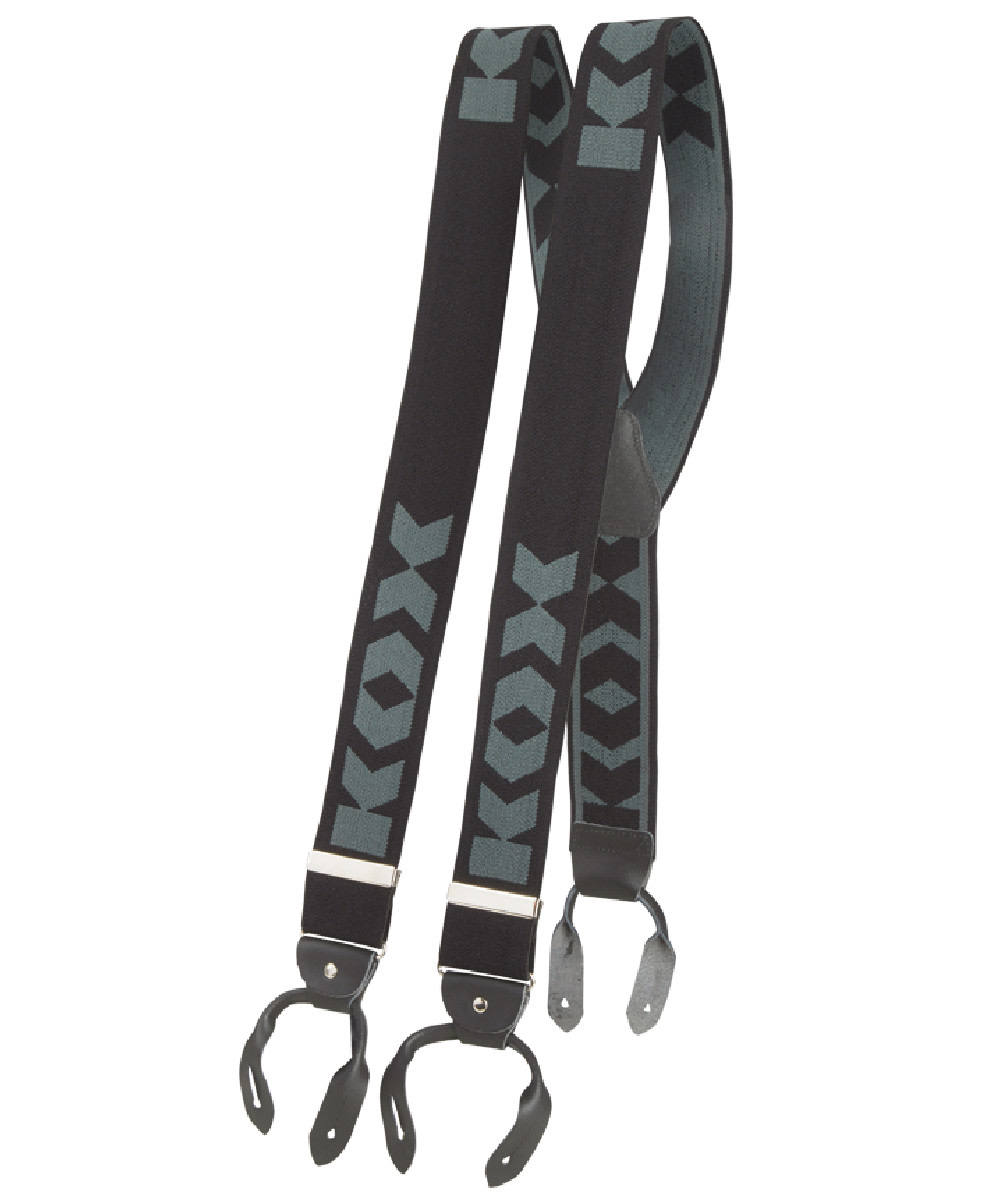KOX bretelles Noir/Gris 120�cm - commander en ligne chez KOX | XX72504-00