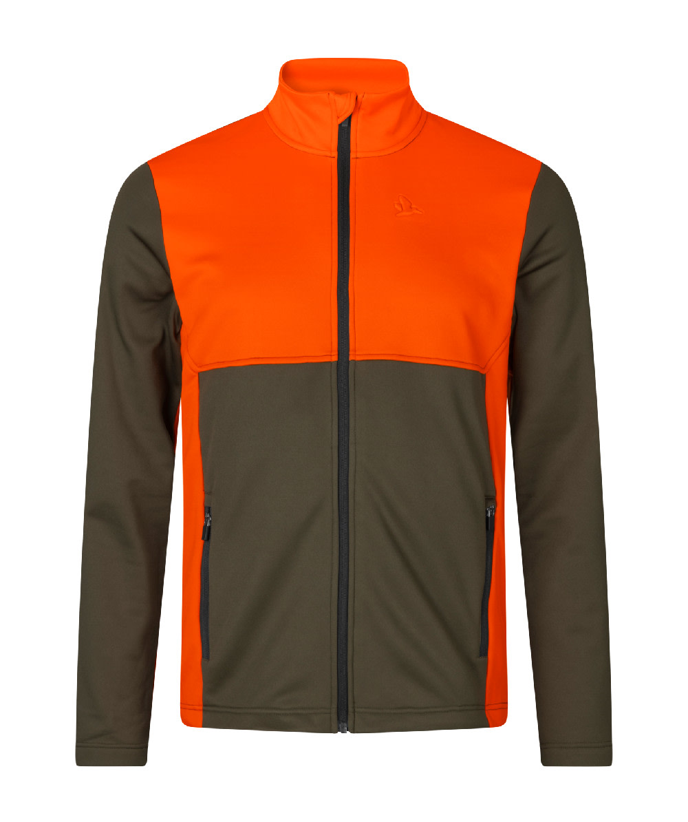 Seeland Fleecejacke Elliot Pine green / Hi-Vis - Orange - bei KOX online bestellen | XXSL1315360