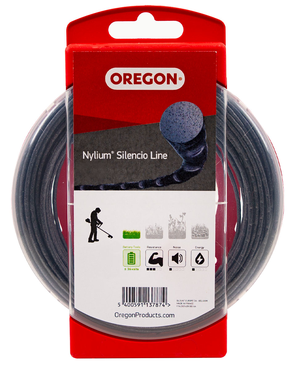 Oregon Nylium Silencio bosmaaierdraad 1, 6 mm diameter, 15 m lengte - bij KOX online bestellen | 800001