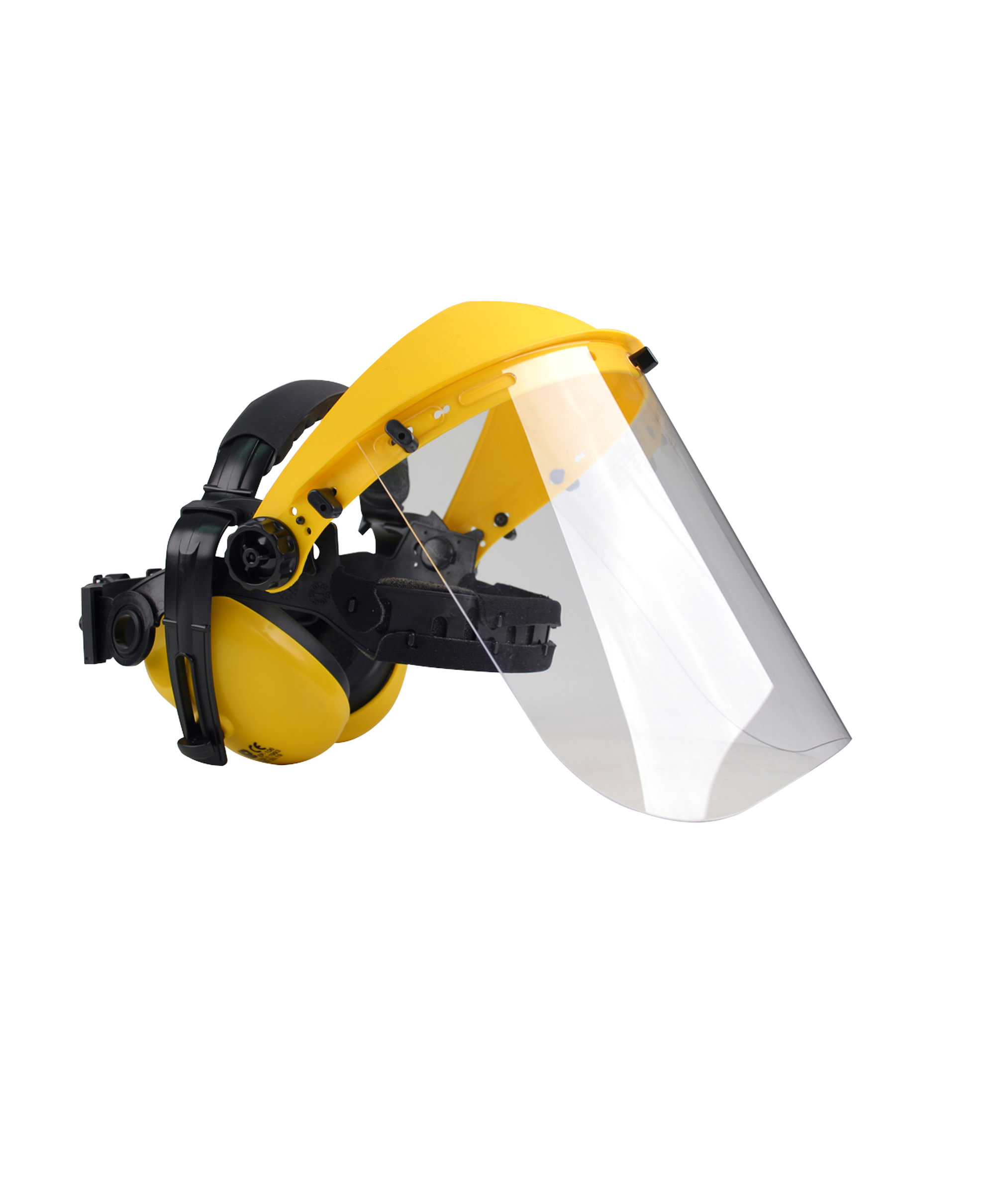 Visire avec protection auditive et du visage Oregon jaune/noire - commander en ligne chez KOX | Q515062
