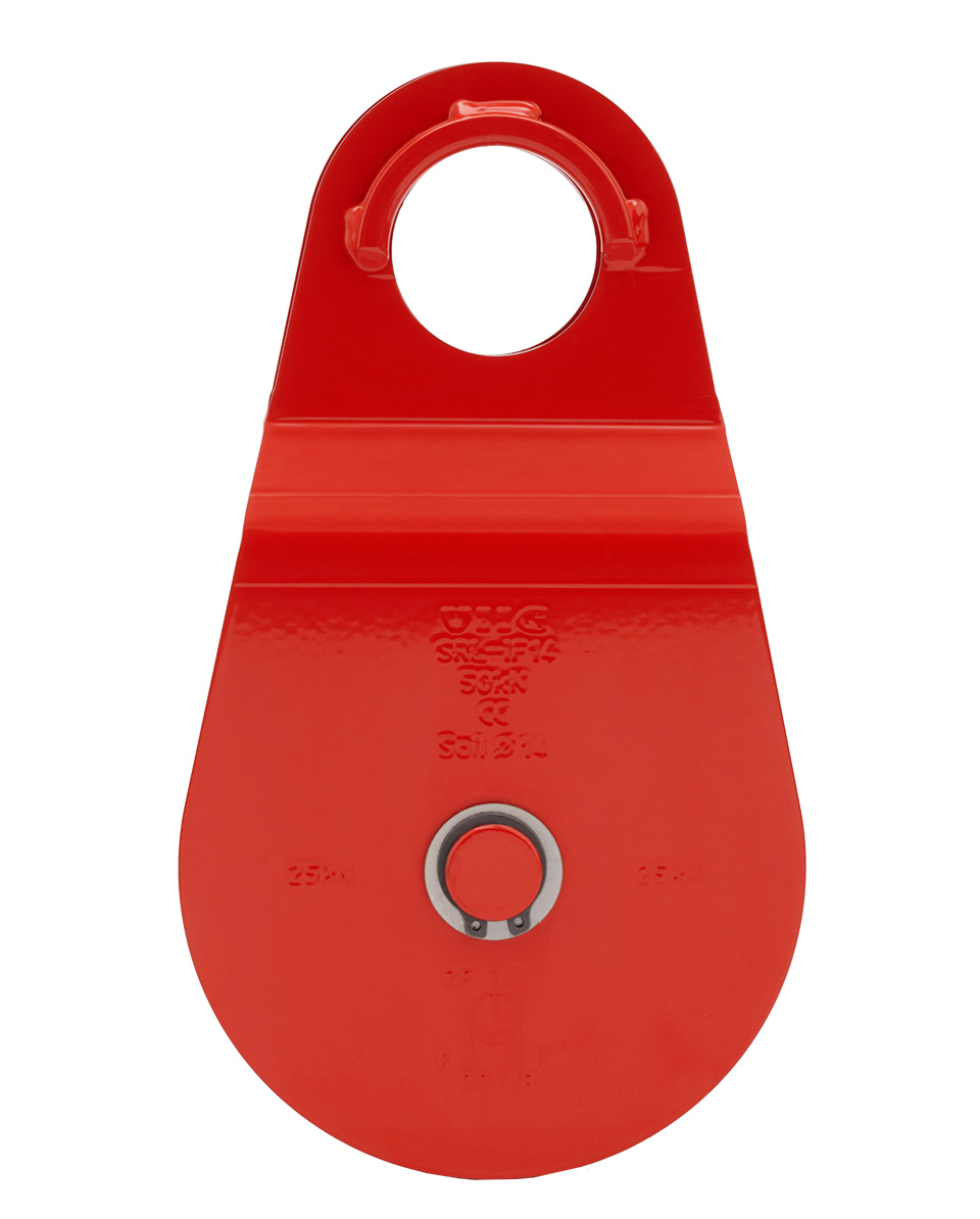 Umlenkrolle mit beweglichen Seitenblechen zul. Zugkraft LC: 5000 daN, Rollen : 140 mm - bei KOX online bestellen | XXGLSR-25