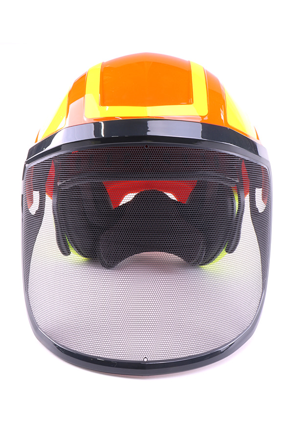 PROTOS Casque forestier/casque de protection KOX Edition avec protection auditive et visire Integral Forest Orange/Jaune - commander en ligne chez KOX | XX74112