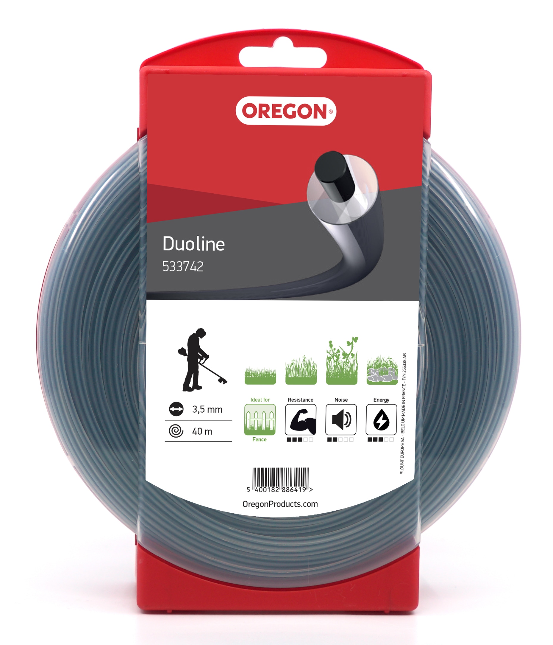 Oregon Duoline trimmer- en maaierdraden 3, 5 mm diameter, 40 m lengte - bij KOX online bestellen | 533742