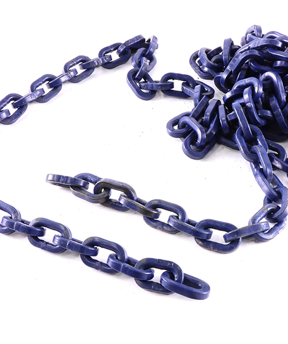 Vierkante ketting kwaliteit 10  tot 8 mm, MBK* 120 kN, toelaatbare trekkracht 6000 daN, lengte 5 m - bij KOX online bestellen | XXGLK-08-10-5M