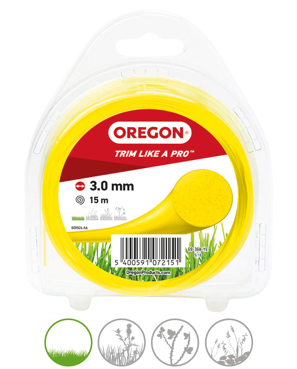 Oregon Coloured Line maaidraad, draaddikte 3, 0 mm - bij KOX online bestellen | 69-368-YE-0