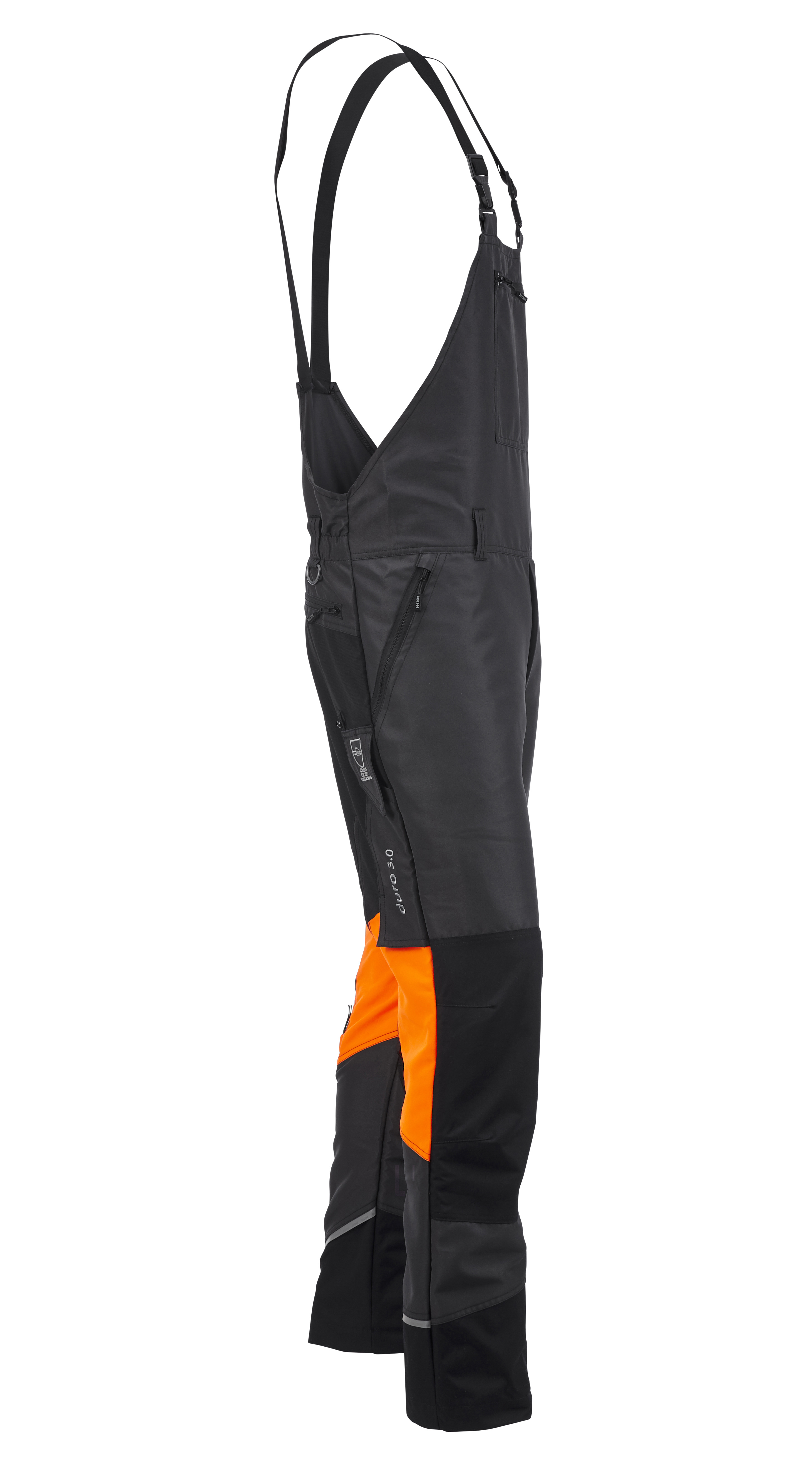 KOX Schnittschutz Latzhose Duro 3.0 Anthrazit/Orange Gre 29 untersetzt - bei KOX online bestellen | XX71115-29