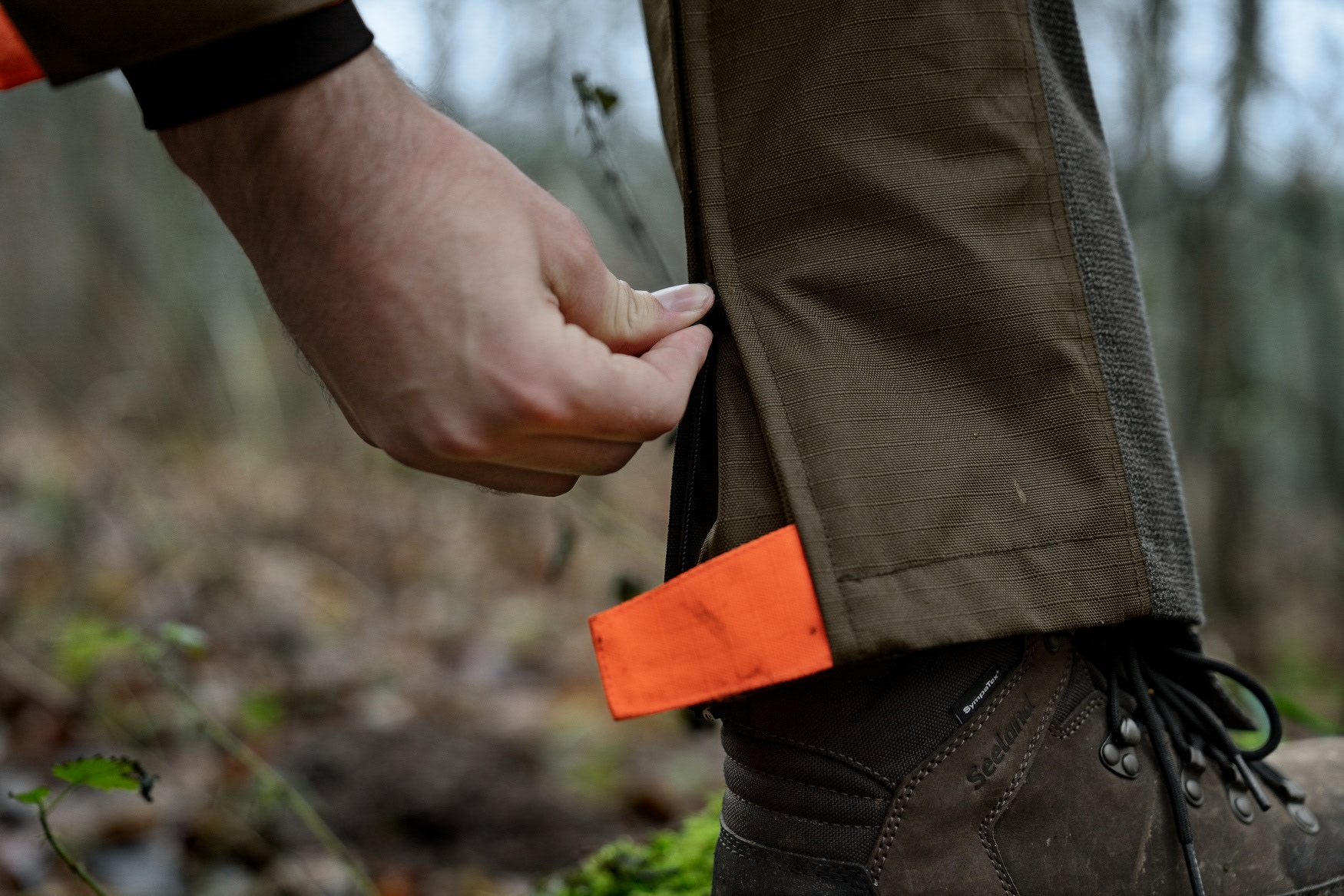 Seeland Jagdhose Venture Edge Pine Green / Hi-Vis Orange - bei KOX online bestellen | XXSL8250030