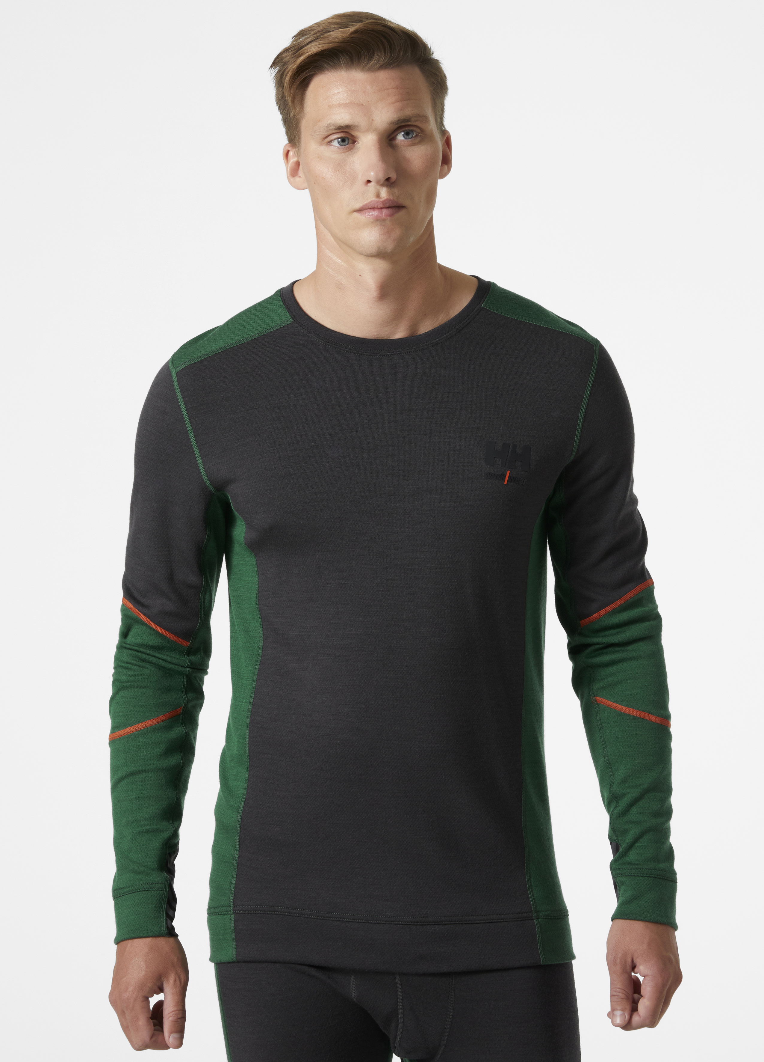 Helly Hansen Crewneck  Rundhalshemd Lifa Merino langarm Green Ebony - bei KOX online bestellen | XXHH75106GR