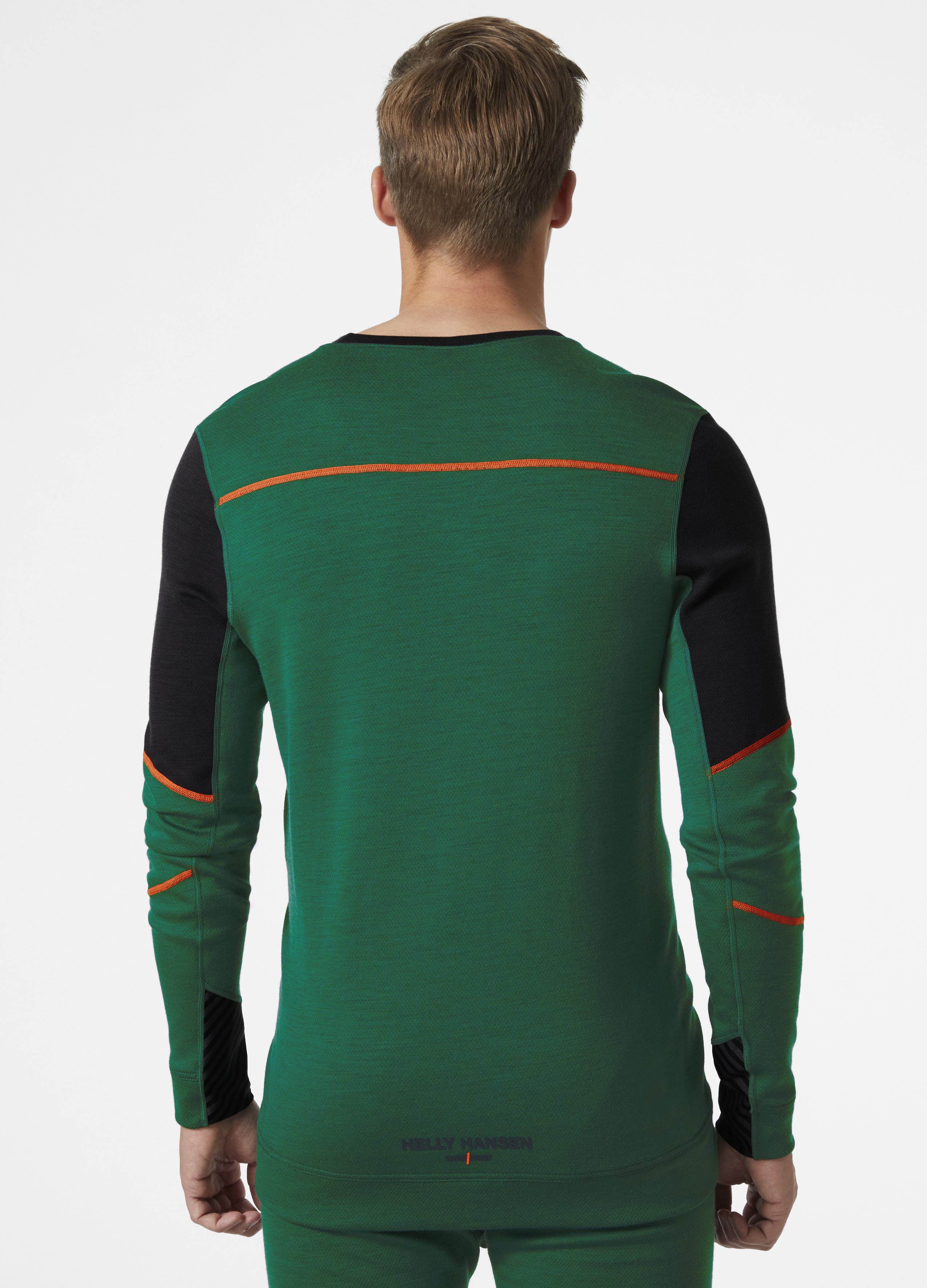 Helly Hansen Crewneck  Rundhalshemd Lifa Merino langarm Green Ebony - bei KOX online bestellen | XXHH75106GR
