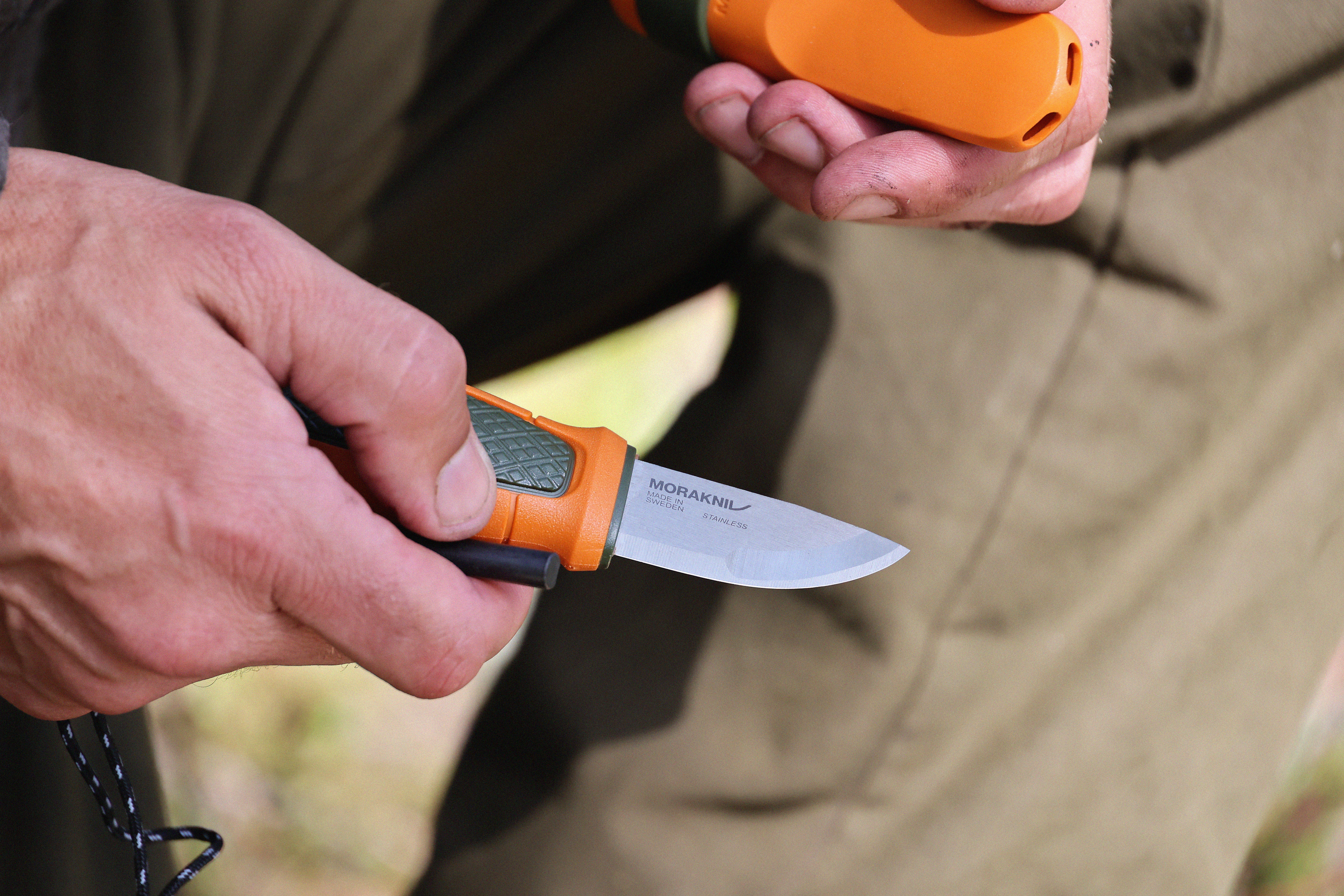 MORAKNIV Messer Eldris 5, 4 cm / Orange Olivgrn - bei KOX online bestellen | XXMO14237