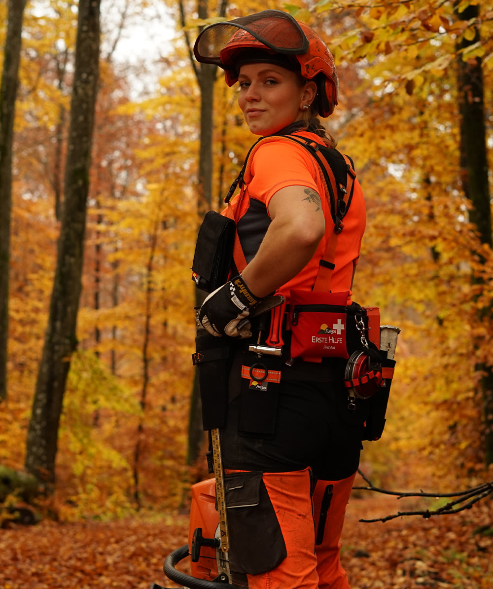 Fuegos Profi Bosbouwriem Zwart/Oranje - bij KOX online bestellen | XX97500-00