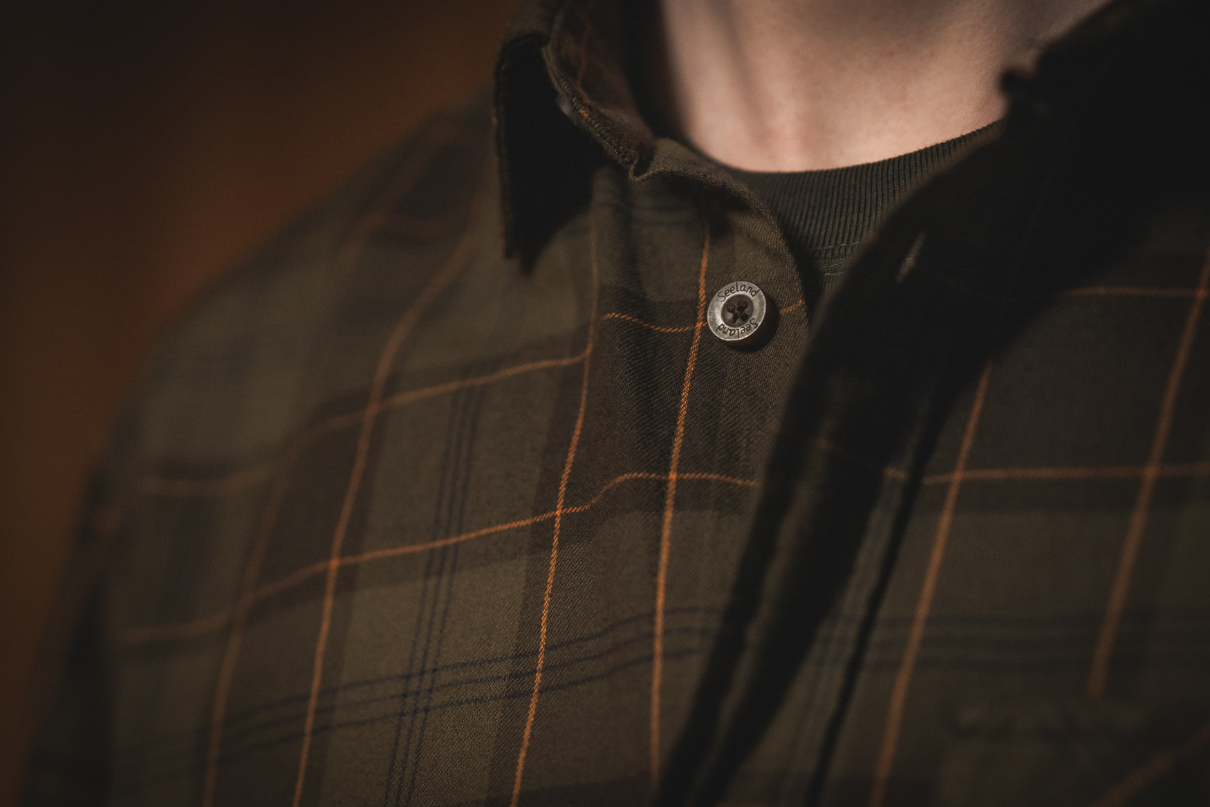Seeland Flanellhemd Glen Pine Green-Dark Navy - bei KOX online bestellen | XXSL3028011