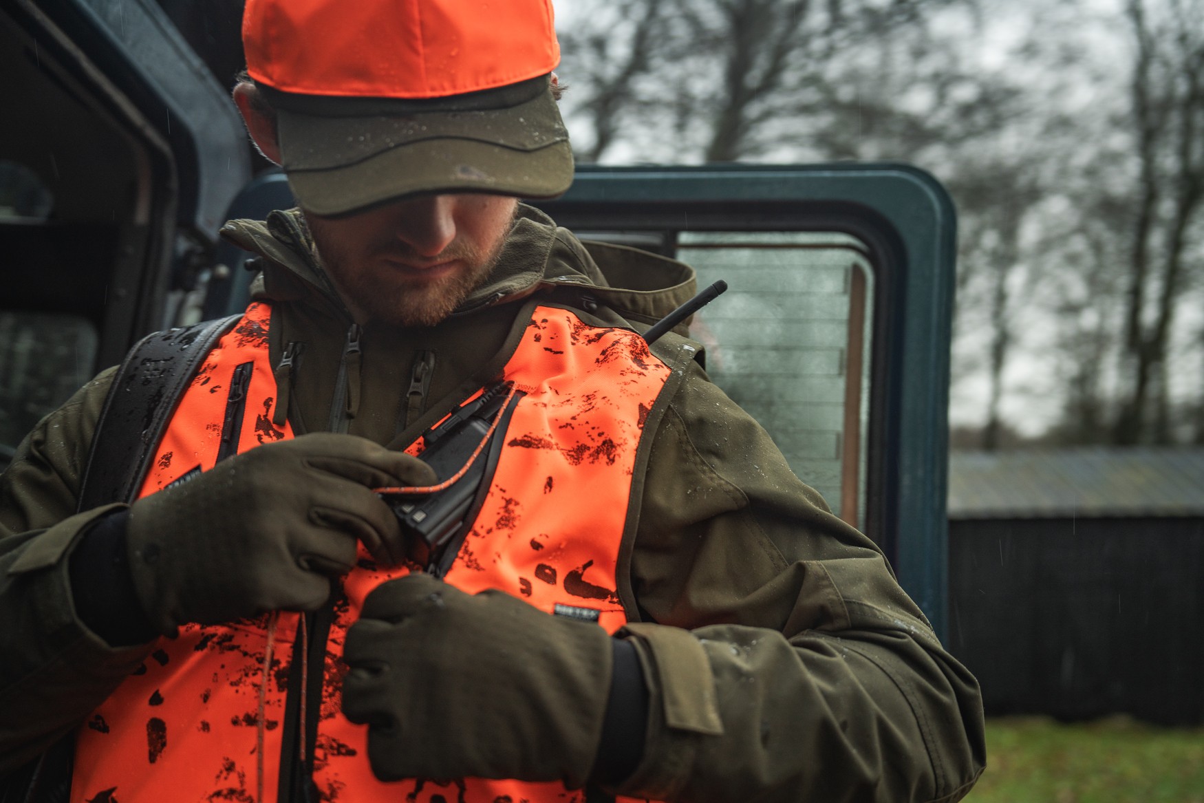 Gilet de chasse Seeland Trax Blaze Orange Blaze InVis MPC 58/60 - commander en ligne chez KOX | XXSL8733211