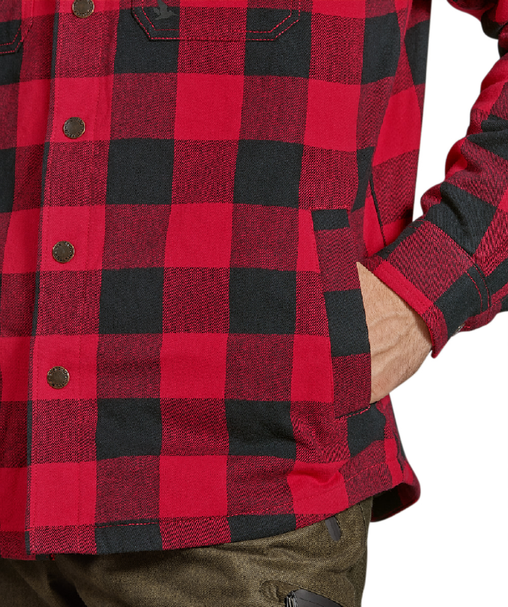 Chemise Canada rouge en flanelle de Seeland - commander en ligne chez KOX | XXSL1406151
