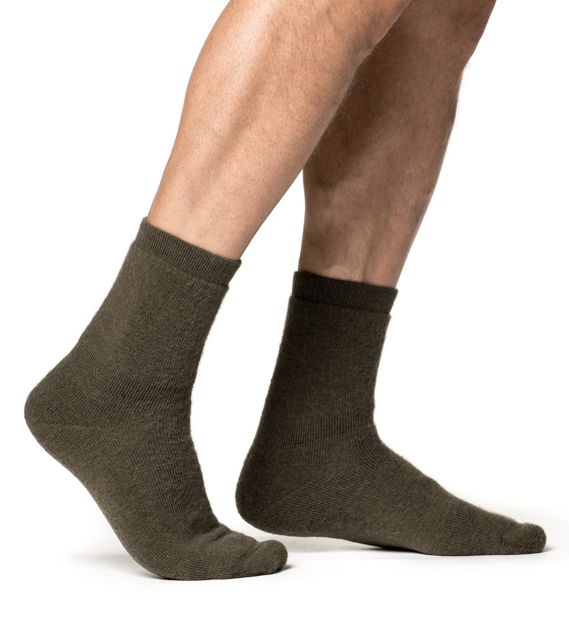 Woolpower Socks Classic 400 / Chaussettes en mrinos vert pin - commander en ligne chez KOX | XXWP8414GR