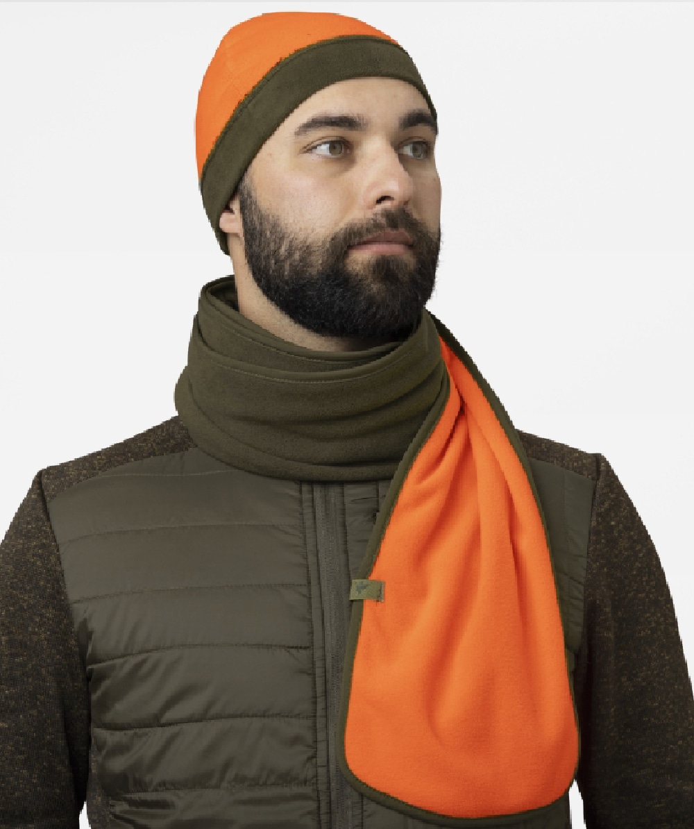 charpe polaire rversible Seeland Pine Green/Orange Haut-Vis Taille unique - commander en ligne chez KOX | XXSL181312999