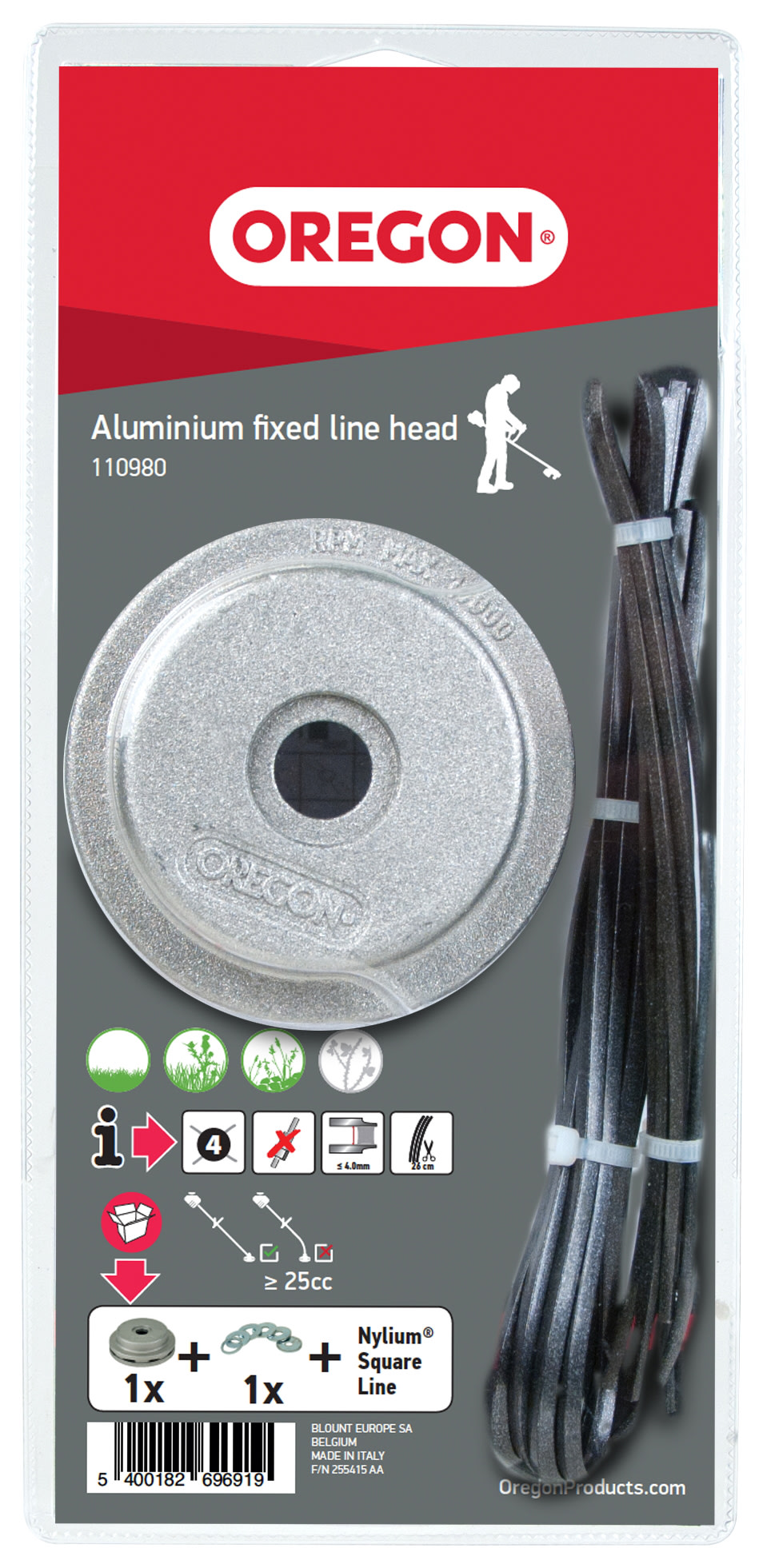 Tte de fil Oregon aluminium standard pour dbroussailleuse - commander en ligne chez KOX | 110980