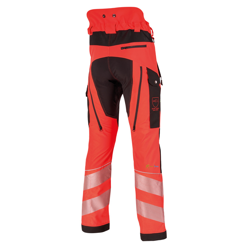 PSS Schnittschutzhose X-treme Breeze HiVis Neonrot 28 - bei KOX online bestellen | XX71239-28