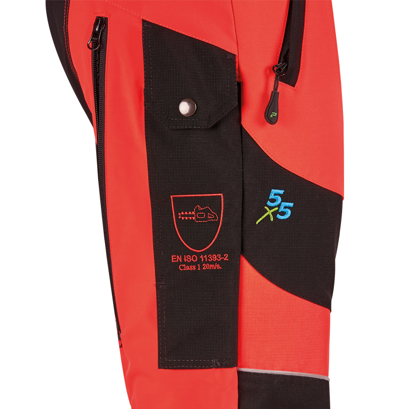 PSS Schnittschutzhose X-treme Breeze HiVis Neonrot 28 - bei KOX online bestellen | XX71239-28