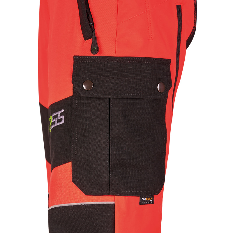 PSS Schnittschutzhose X-treme Breeze HiVis Neonrot 28 - bei KOX online bestellen | XX71239-28