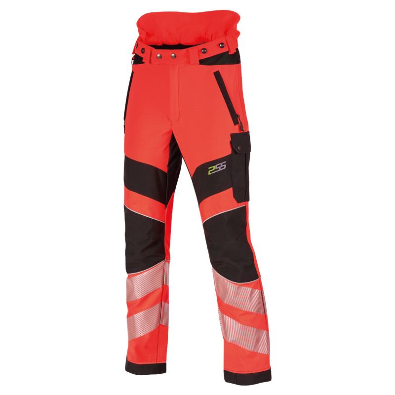  PSS Schnittschutzhose X-treme Breeze HiVis Neonrot 28 - bei KOX online bestellen | XX71239-28 