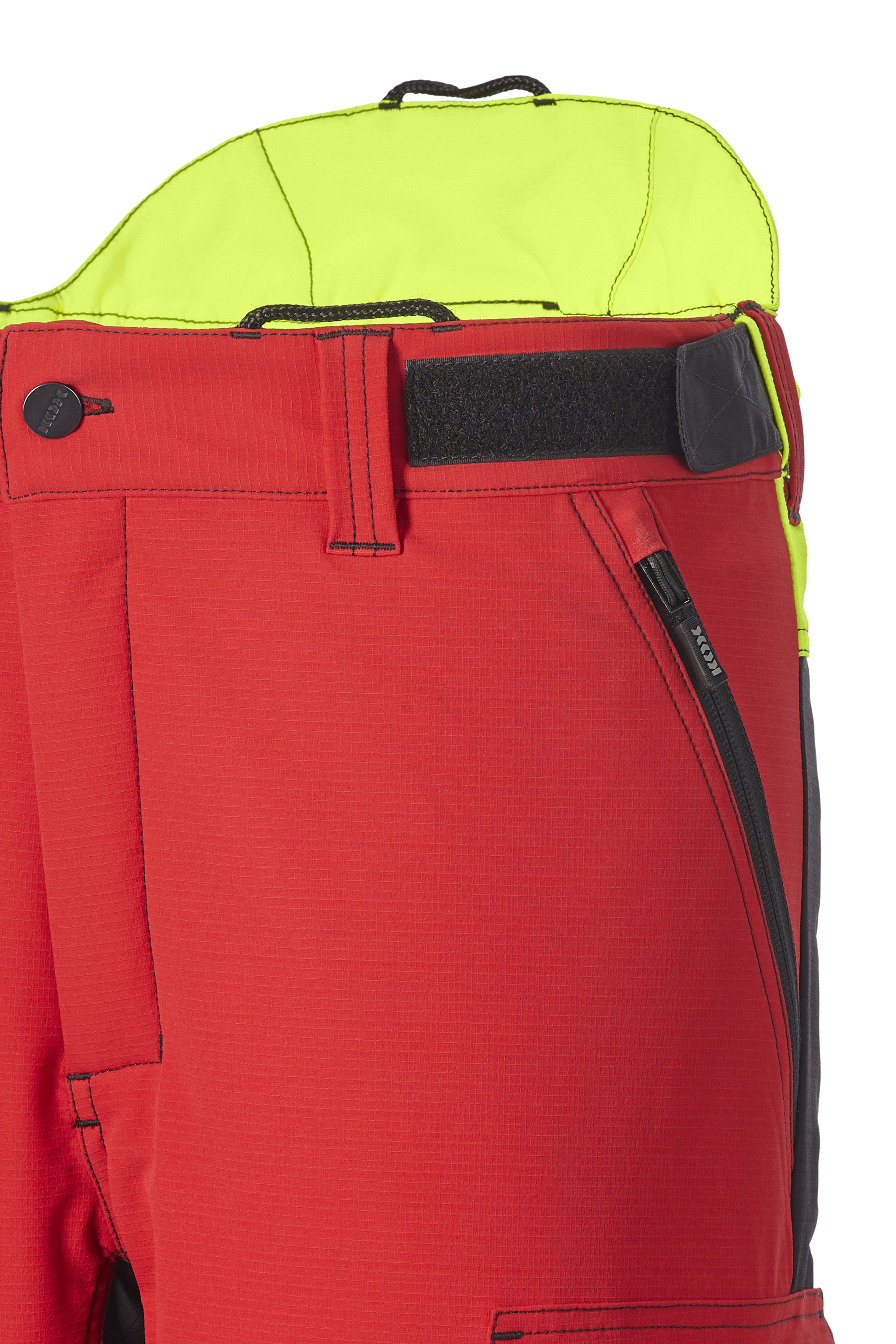 KOX-snijbeschermingsbroek stretch Elch 3.0 rood/geel - bij KOX online bestellen | XX71236