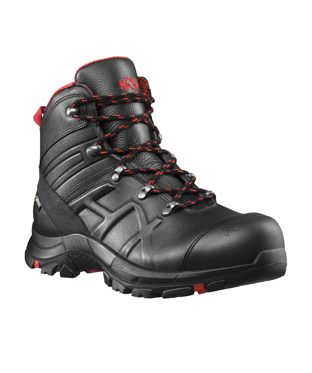  Haix Arbeitsschuhe / Sicherheitsschuhe Black Eagle Safety 54 Mid Schwarz / Rot - bei KOX online bestellen | XX73407 