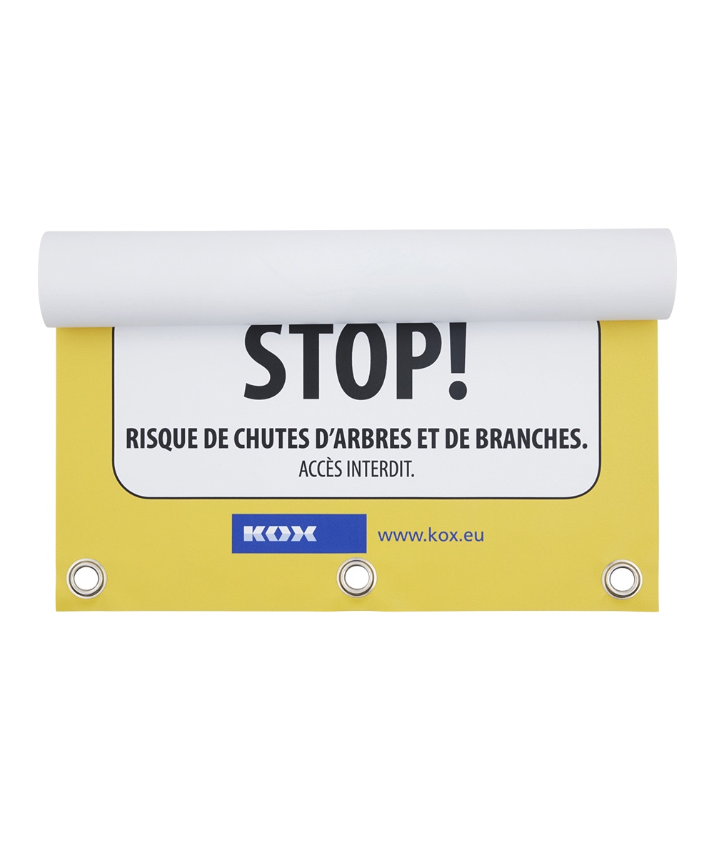 KOX Bche de signalisation/barrage chutes darbres et de branches - commander en ligne chez KOX | XX9734-FR