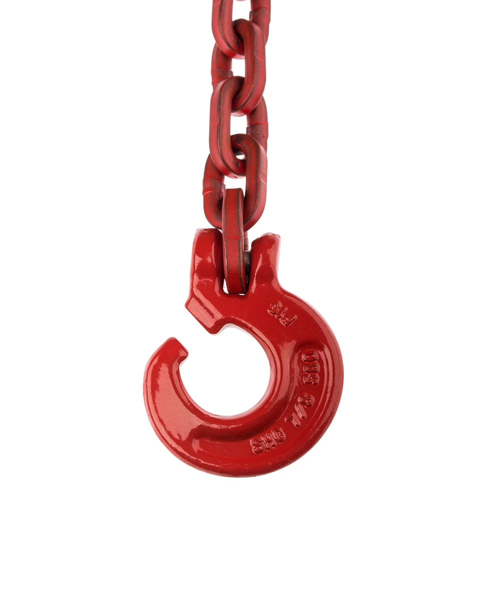 Vierkantkette mit Schlinghaken und Durchstichnadel zul. Zugkraft LC 4500 daN, Lnge 2, 5 m, Kette  bis 8 mm - bei KOX online bestellen | XXGLKSN-08-25