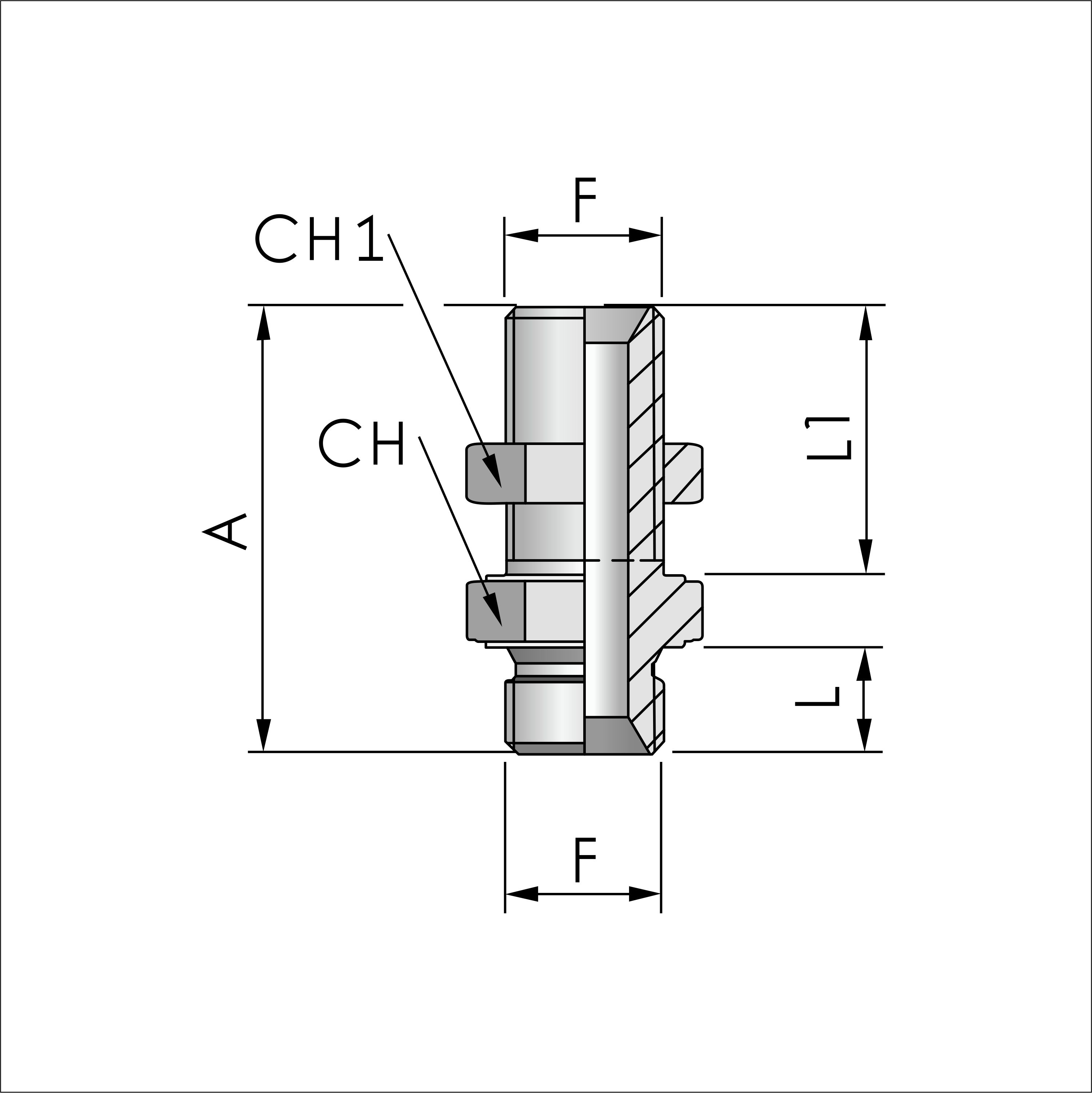  FB Hydraulik Schottverbinder BSP AG - bij KOX online bestellen | XXST117-0000 