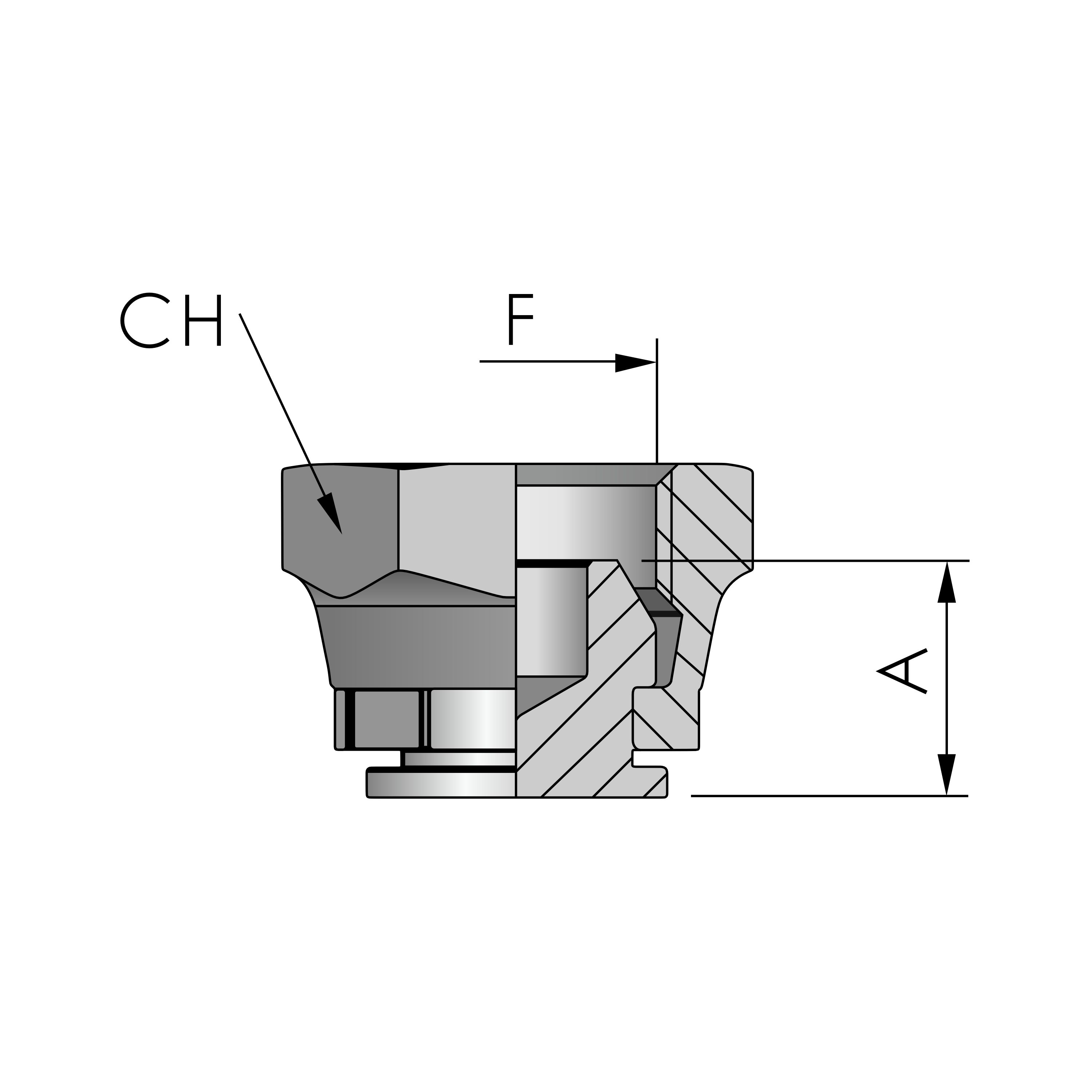  FB Hydraulic Verschlussmutter BSP - bij KOX online bestellen | XXST133-0000 