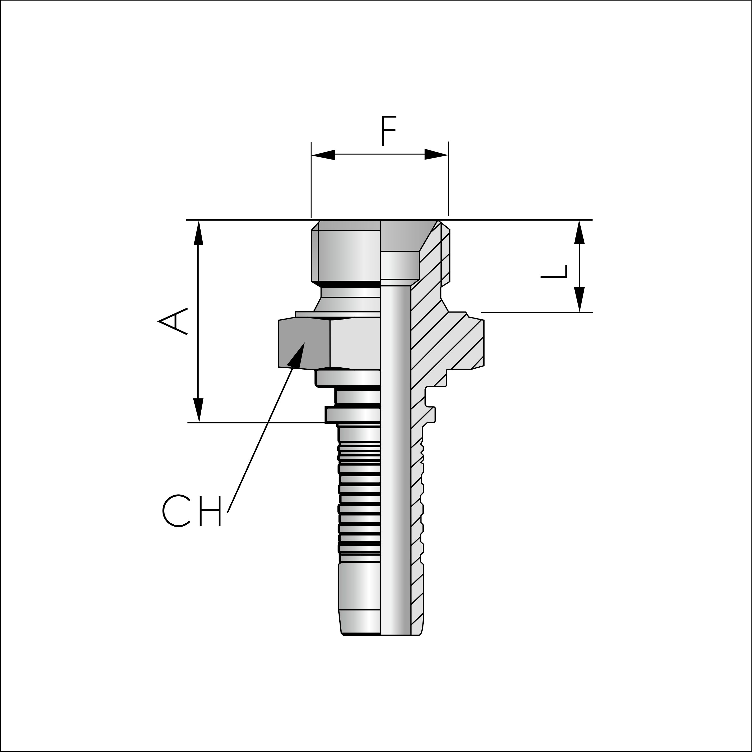  Raccord  sertir BSP FB Hydraulic - commander en ligne chez KOX | XXST4031-0000 