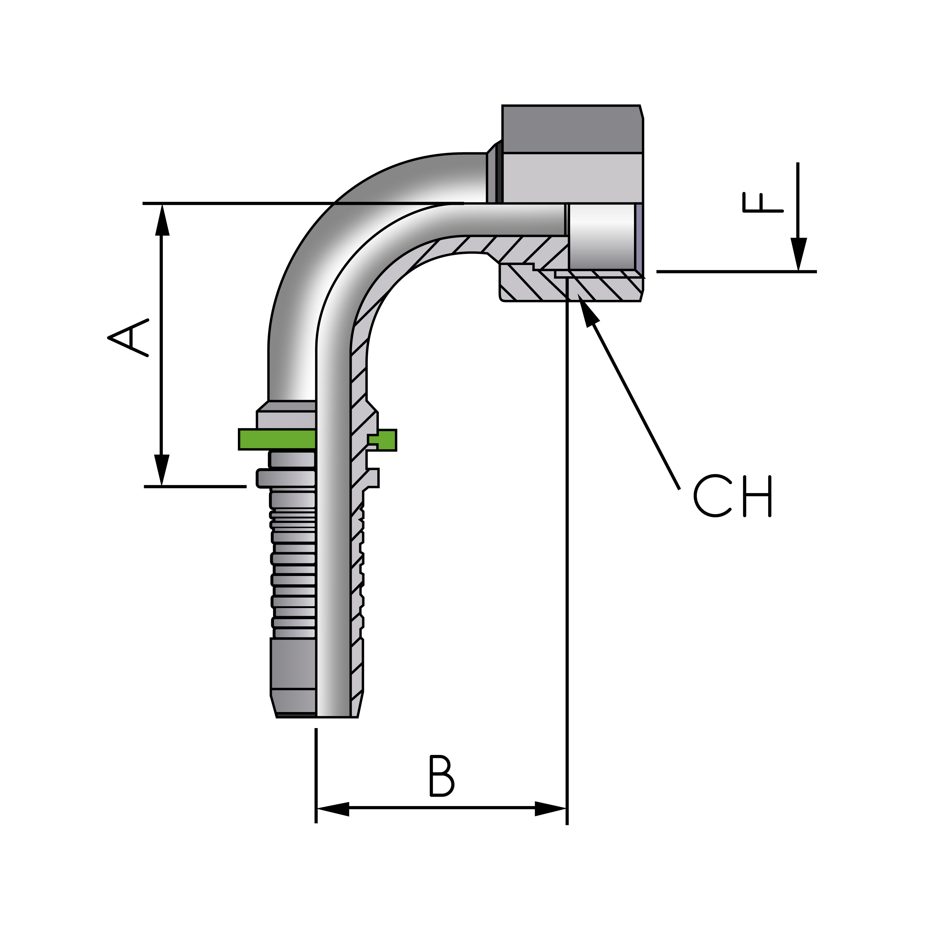  Raccord  sertir DKOL FB Hydraulic - commander en ligne chez KOX | XXST4321-0000 