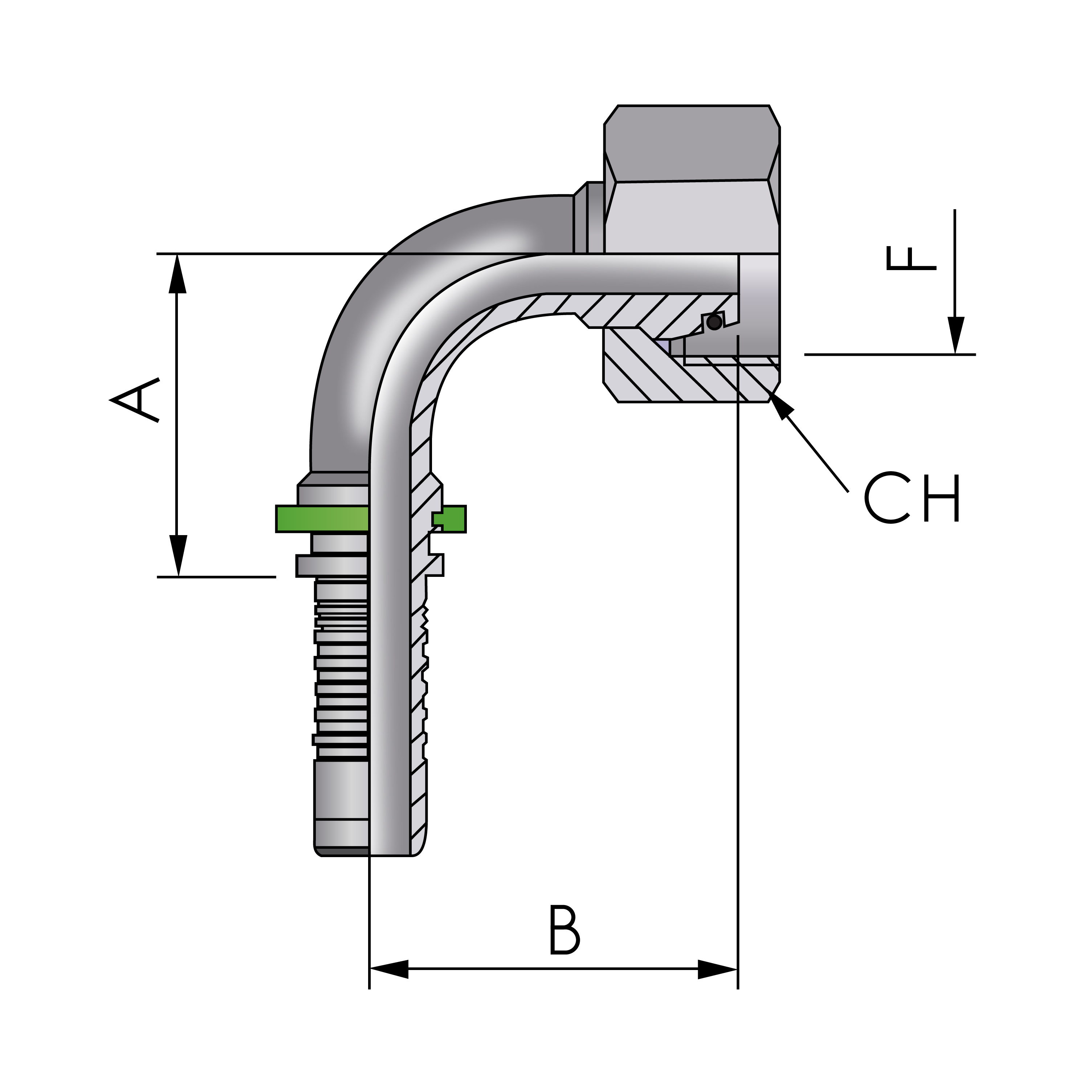  FB Hydraulic Pressnippel DKOL - bij KOX online bestellen | XXST4391-0000 