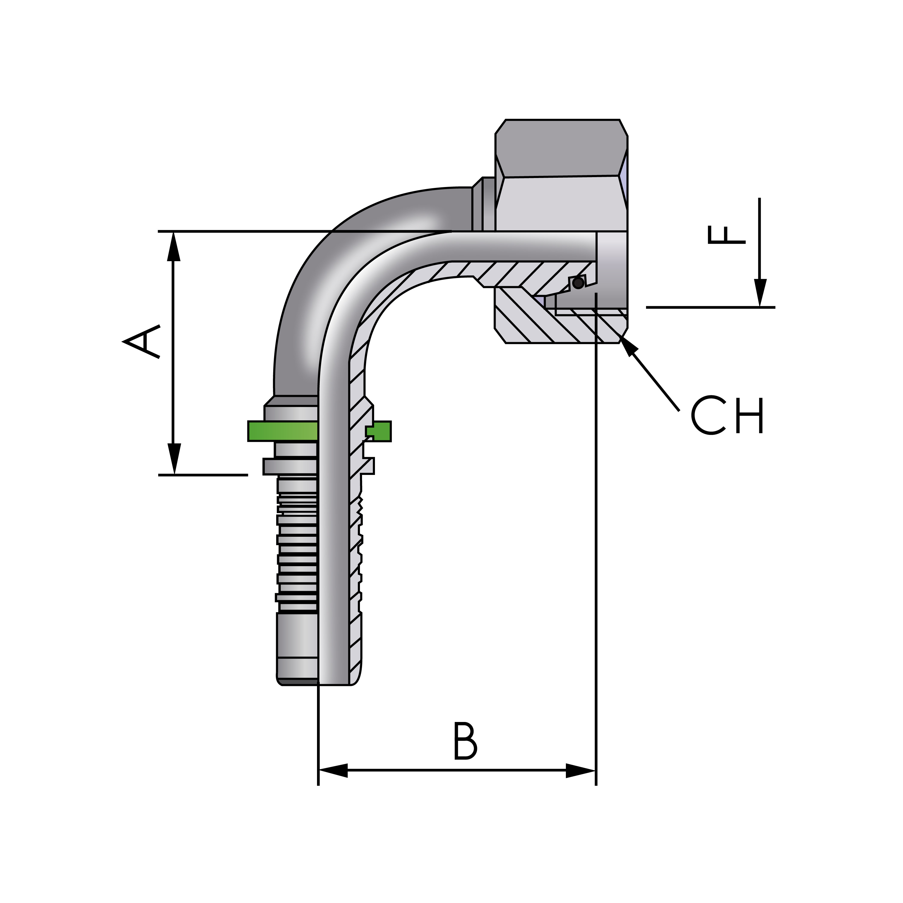 FB Hydraulic Pressnippel DKOS - bei KOX online bestellen | XXST4491-0000