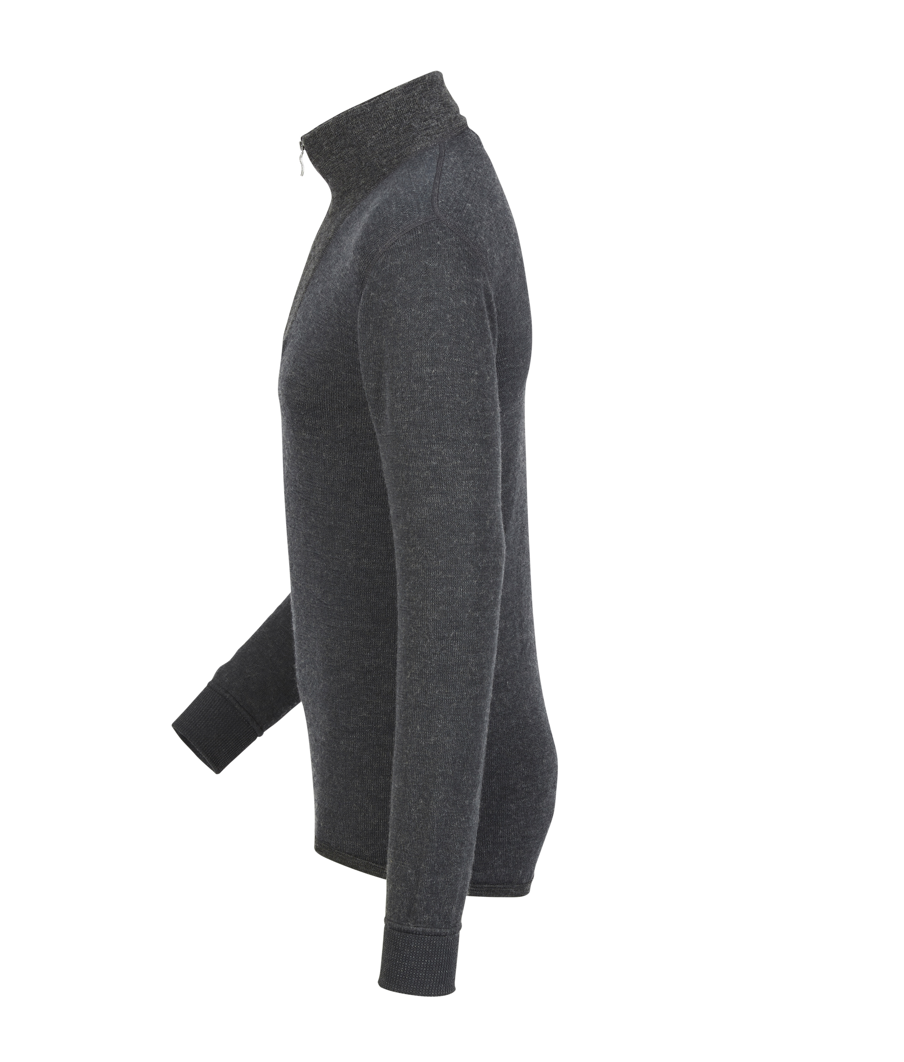 T-shirt  col roul Woolpower Zip Turtleneck 200 / T-shirt en mrinos  manches longues grey - commander en ligne chez KOX | XXWP7222G