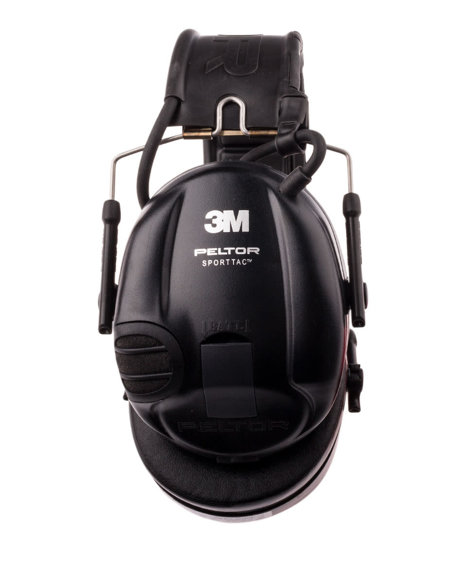 3M Gehrschutz Peltor SportTac Schwarz/Rot - bei KOX online bestellen | XX74616