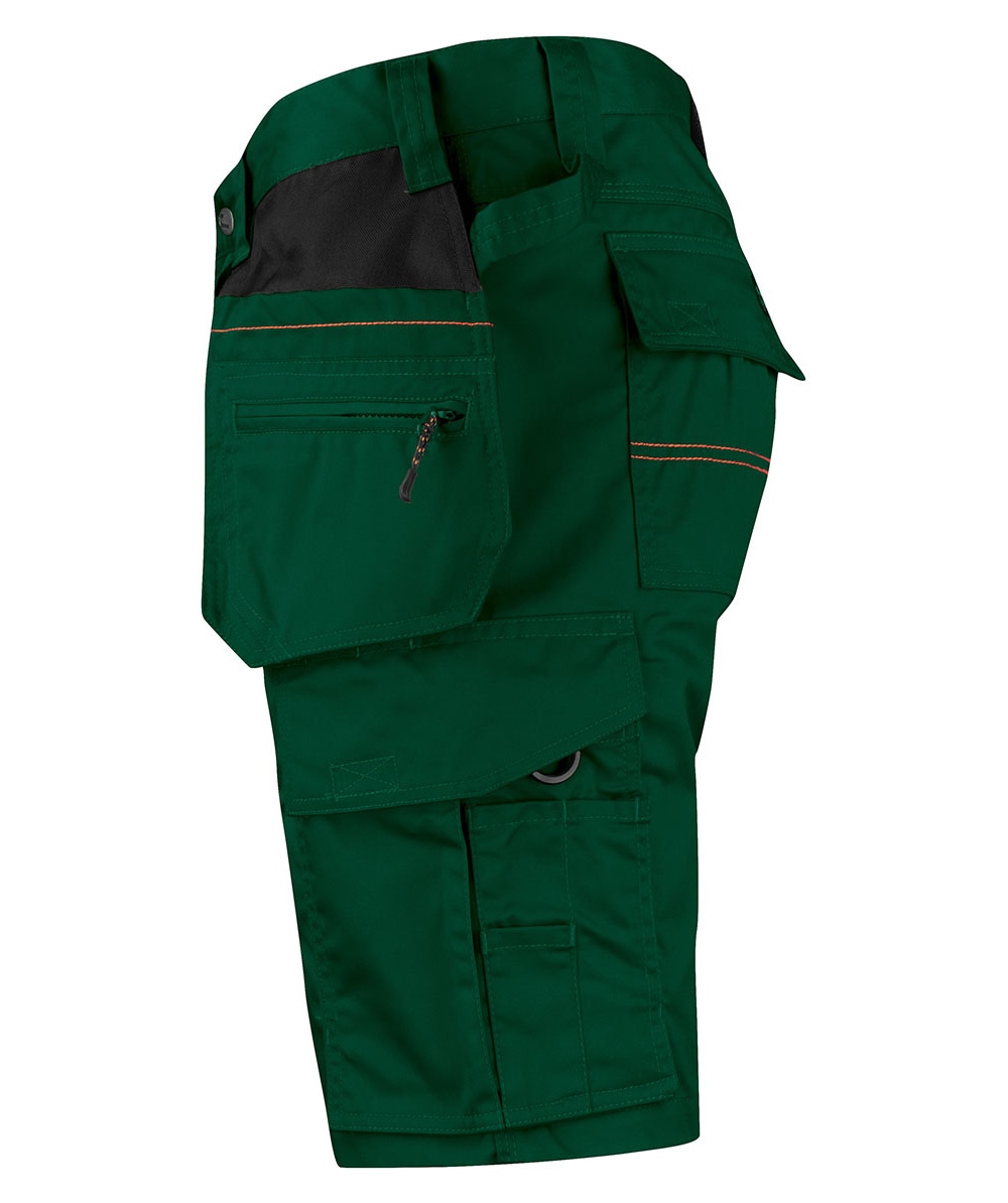 Short de travail Jobman 2722 vert/noir - commander en ligne chez KOX | XXJB2722GR