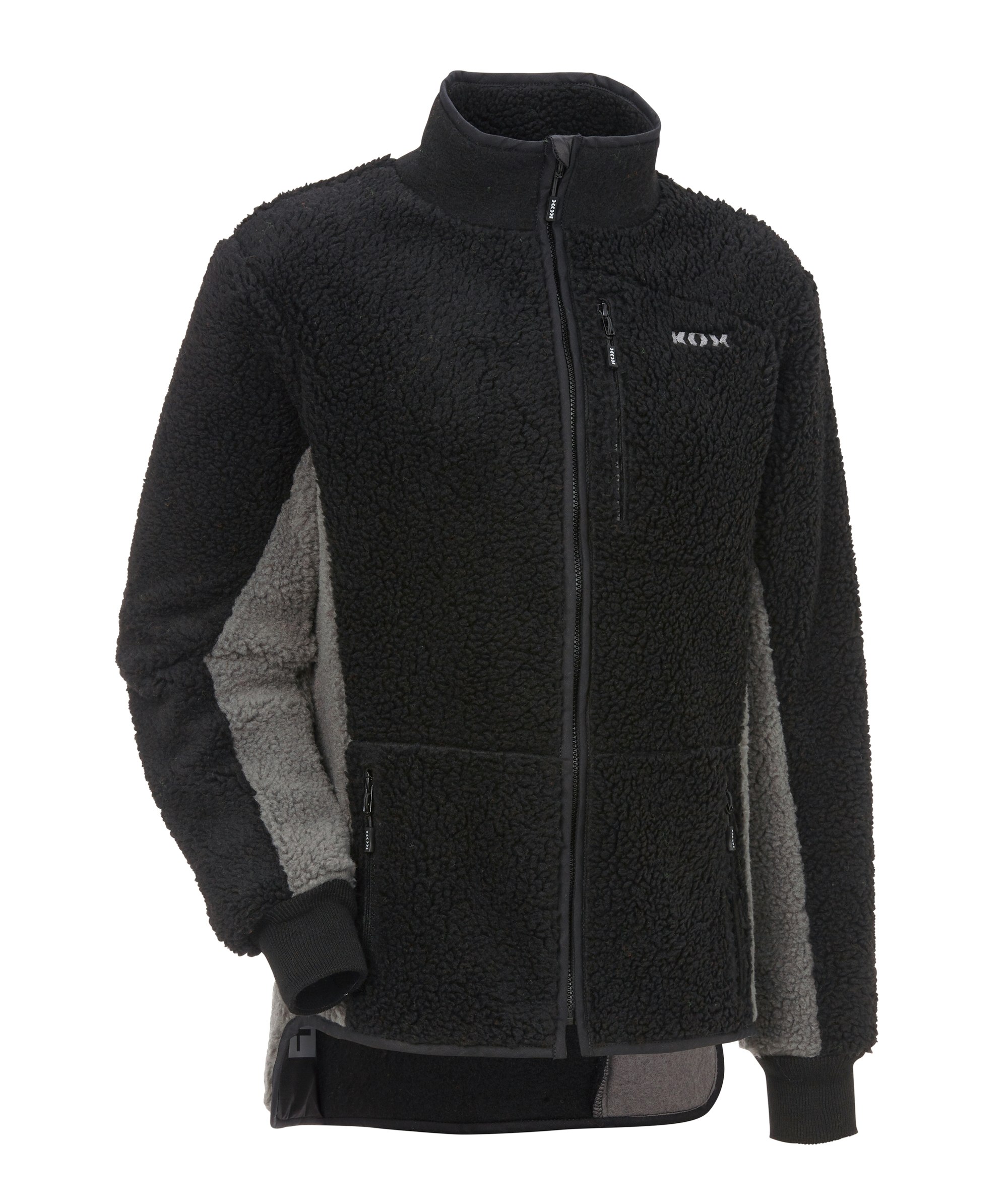  KOX Faserpelzjacke Schwarz/Grau - bei KOX online bestellen | XX76130 