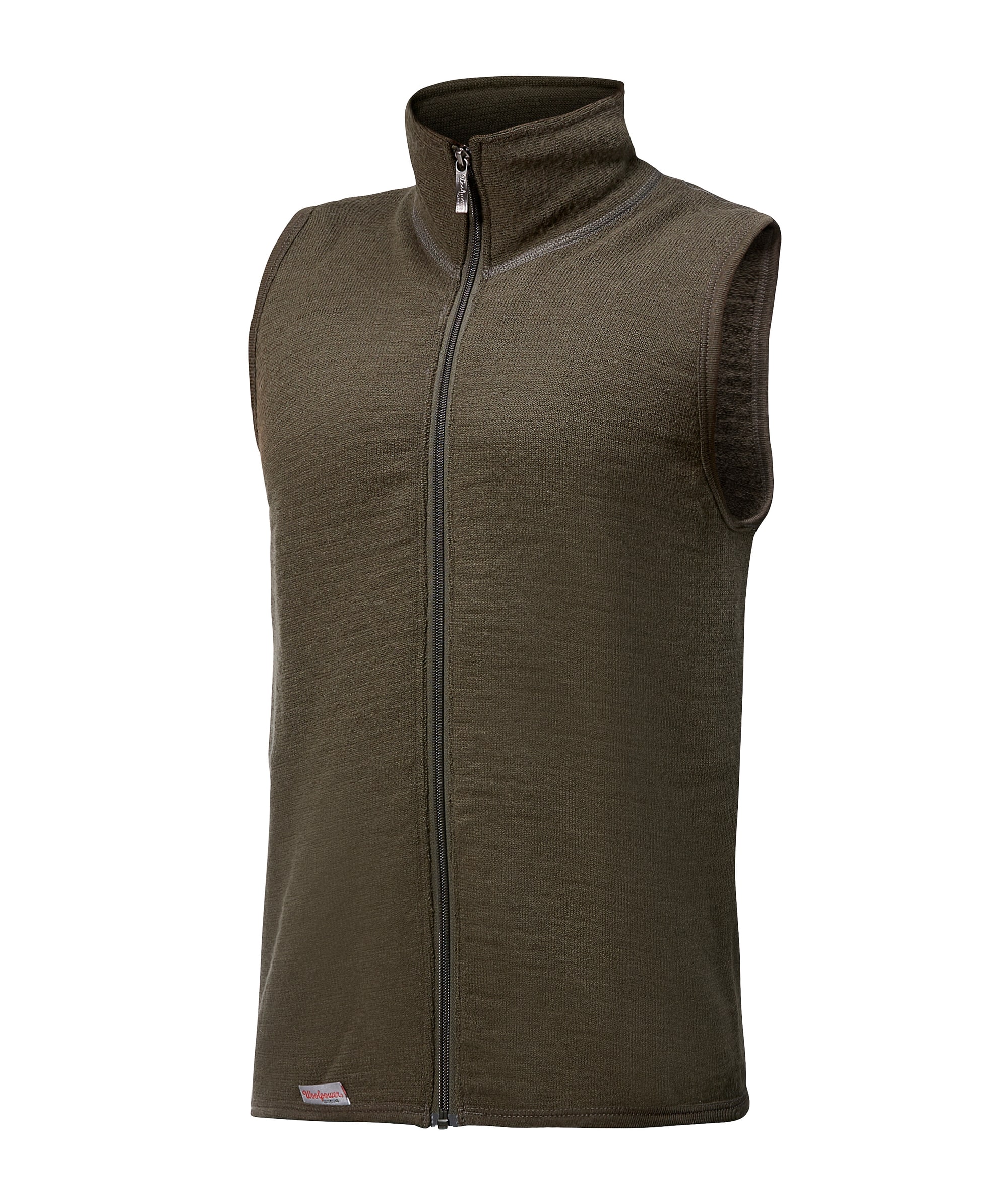  Veste tricote Woolpower Vest 400 / Gilet en mrinos pine green - commander en ligne chez KOX | XXWP7244GR 