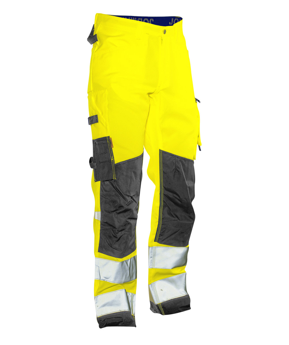  Jobman werkbroek HiVis 2221 Star geel/zwart - bij KOX online bestellen | XXJB2221G 
