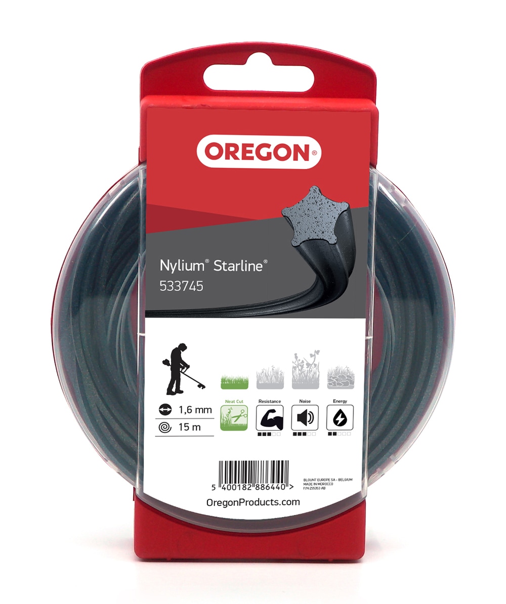 Fil de coupe Oregon Nylium Starline 1, 6 mm de diamtre, longueur 15 m - commander en ligne chez KOX | 533745