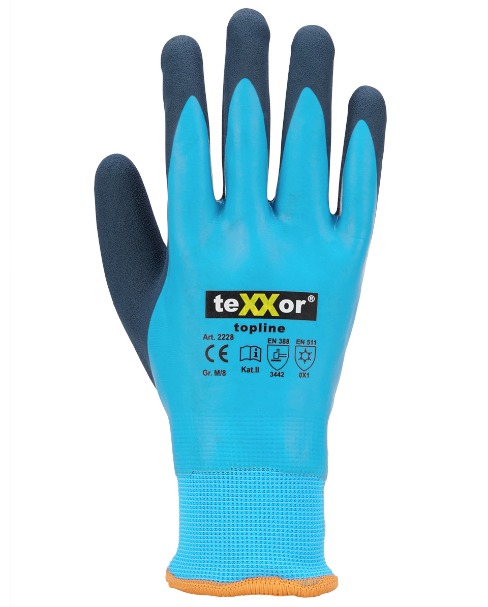  teXXor Arbeitshandschuhe / Gartenhandschuhe Topline Blau - bei KOX online bestellen | XX75103 