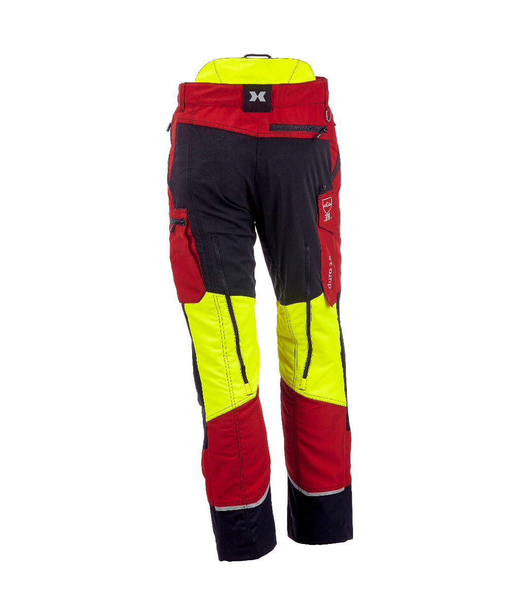 KOX Schnittschutzhose Duro 3.0 Rot/Gelb Gre 25 untersetzt - bei KOX online bestellen | XX71233-25