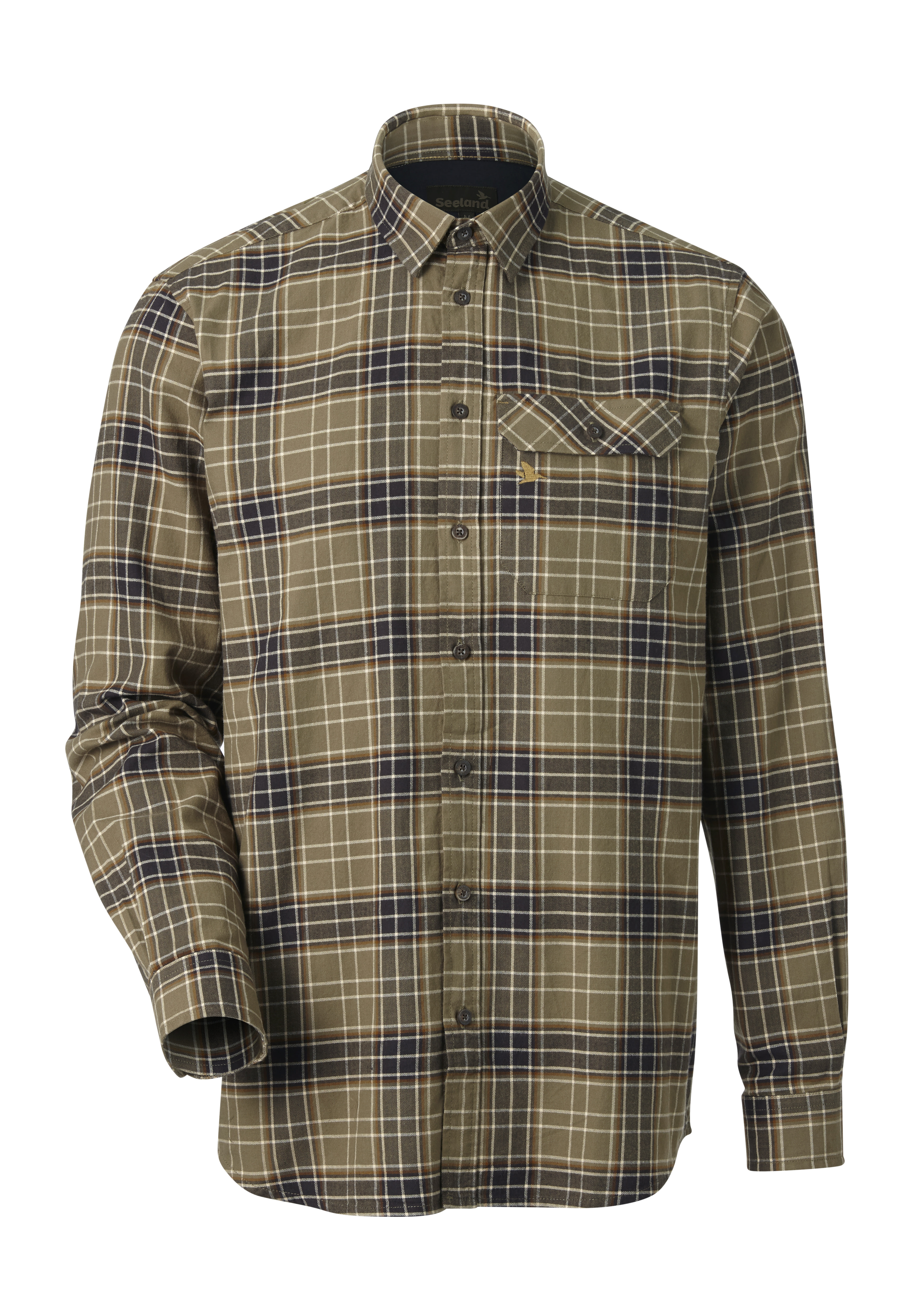 Seeland Flanellhemd Highseat Oliv - bei KOX online bestellen | XXSL1410181