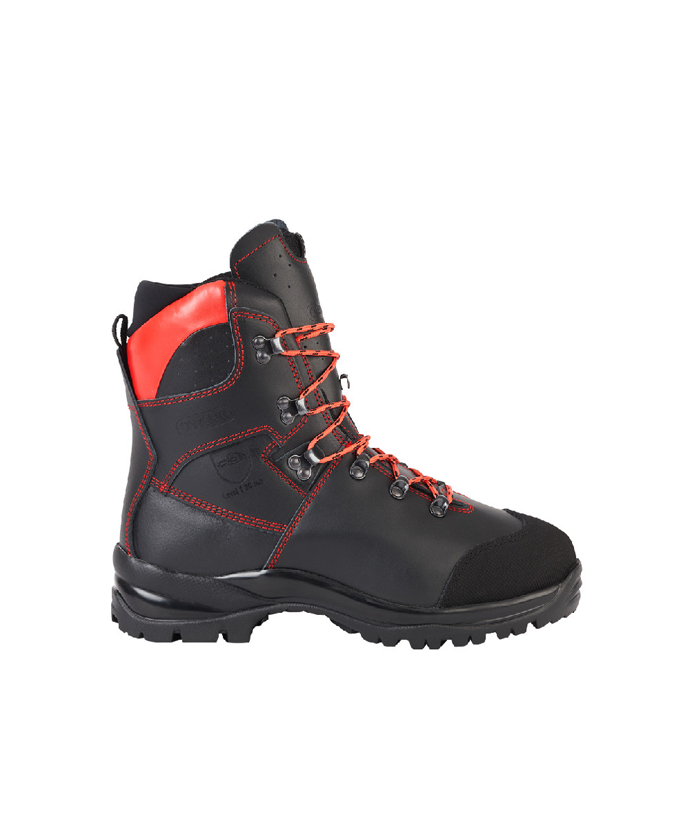 Oregon Schnittschutzstiefel / Schnittschutzschuhe Waipoua Schwarz/Rot Gre 45 - bei KOX online bestellen | 295479