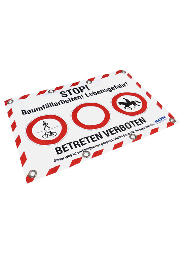KOX Warn-/Absperrplane Baumfllarbeiten - bei KOX online bestellen | XX9737-DE