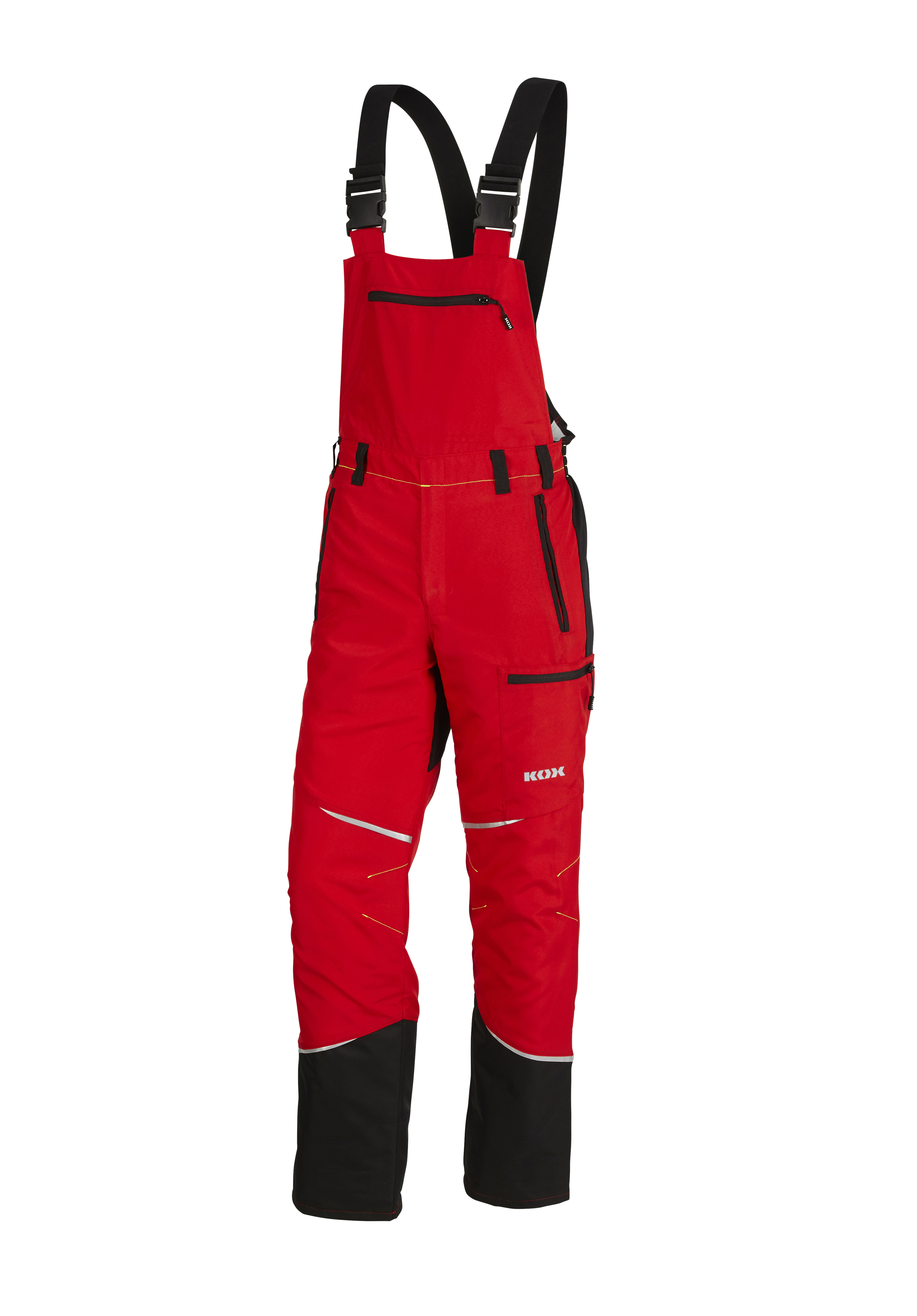 Salopette de protection anti-coupures KOX Mistral 3.0 rouge/jaune - commander en ligne chez KOX | XX71114 