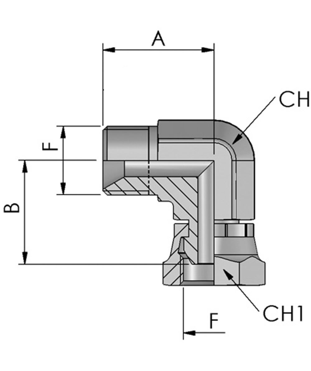  FB Hydraulic Adapter BSP - bij KOX online bestellen | XXST201-0000 
